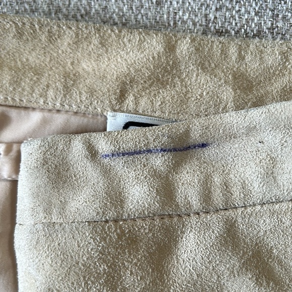 CARLISLE SUEDE ,CREAM, SOFT, FULLY LINED PANTS, SIZE 4 - Picture 6 of 14